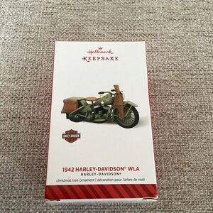 1942 Harley-Davidson WLA Hallmark Keepsake Christmas Tree Ornament 2014